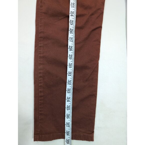 Boden Chino Pants Womens 6 Brown Straight Leg Mid Rise Flat Front Preppy Classic - Picture 12 of 12